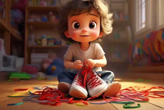 不会系鞋带的小孩故事（不会系鞋带的小孩故事视频）