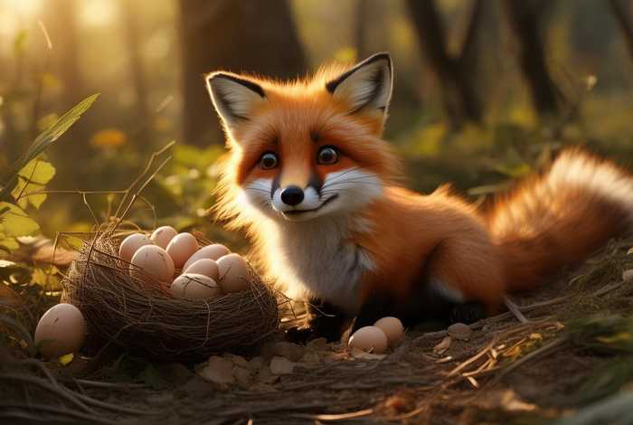 儿童故事狐狸孵蛋 - 幼儿故事狐狸孵蛋