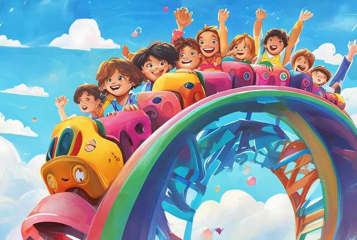 儿童绘本故事过山车,过山车真过瘾绘本故事 儿童绘本故事过山车,过山车真过瘾绘本故事