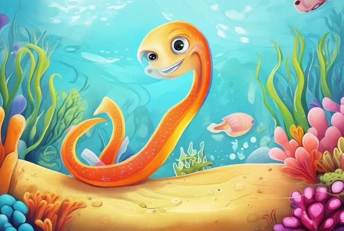 儿童海鳗的故事；海鳗儿童画