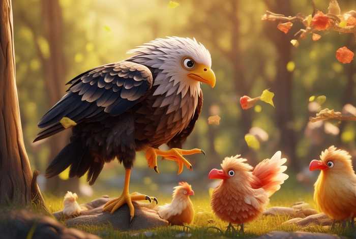 儿童故事老鹰抓小鸡的故事；老鹰抓小鸡的故事 老鹰的故事