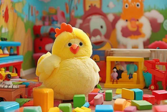 儿童玩具故事萌鸡，玩具幼儿故事
