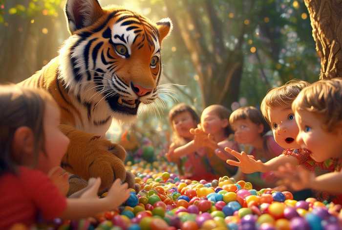 儿童老虎吃糖故事 - 幼儿故事老虎吃糖 儿童老虎吃糖故事 - 幼儿故事老虎吃糖