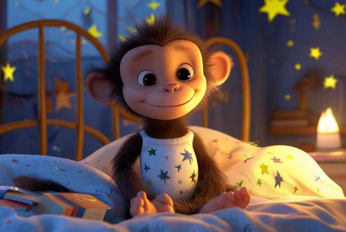 儿童故事睡前故事36岁小猴子 - 幼儿睡前故事小猴子