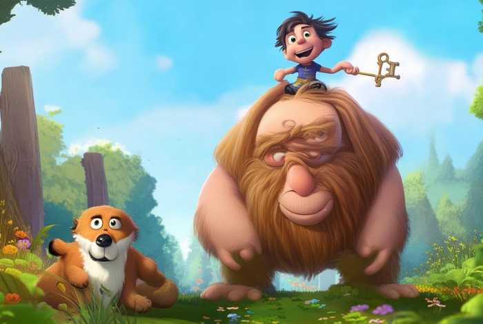 《巨人与杰克》儿童故事 巨人与杰克儿童画