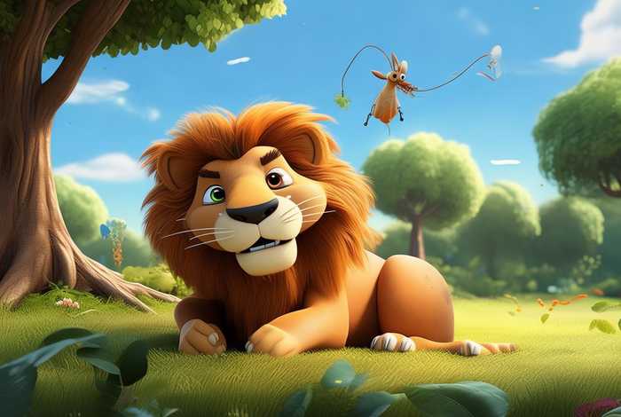 儿童故事绘本狮子和蚊子，儿童故事绘本狮子与蚊子