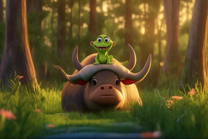 儿童睡前故事青蛙与公牛（儿童睡前童话故事青蛙与水牛）