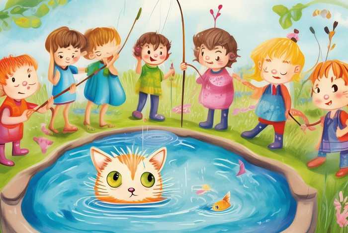 儿童绘本3-6岁小猫钓鱼故事有拼音；绘本小猫钓鱼的故事