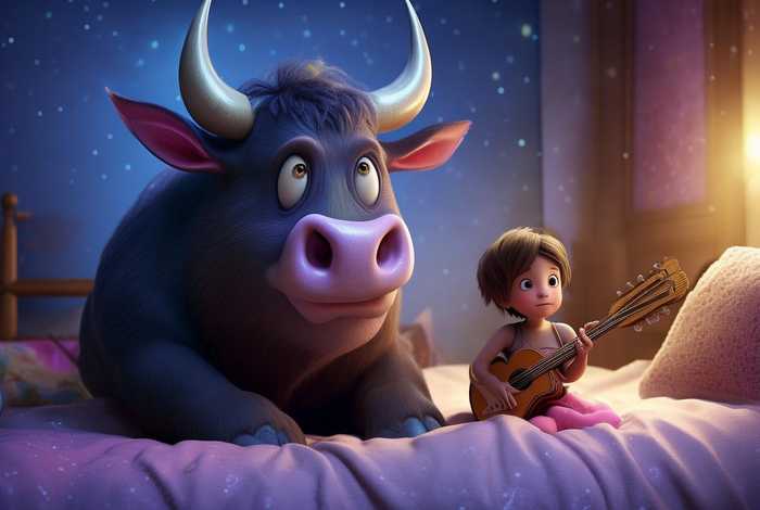 儿童睡前故事对牛弹琴 - 宝宝睡前故事精选之贝乐虎绘本故事《对牛弹琴》