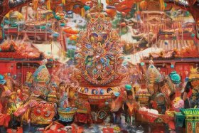 传统节日故事画（传统节日的儿童画）