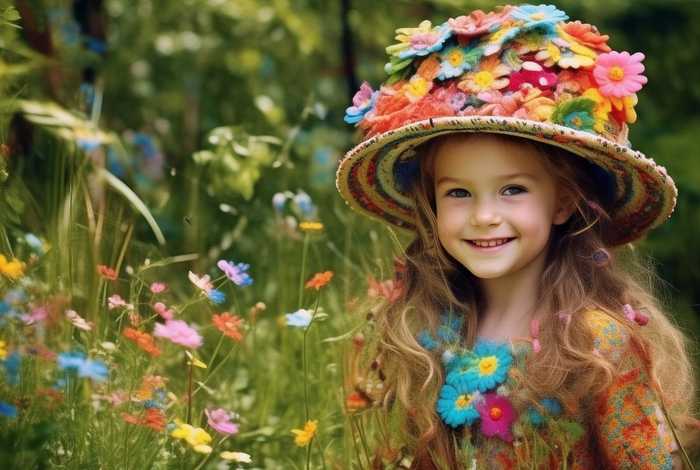 儿童故事小姑娘的帽子，小姑娘的小花帽故事