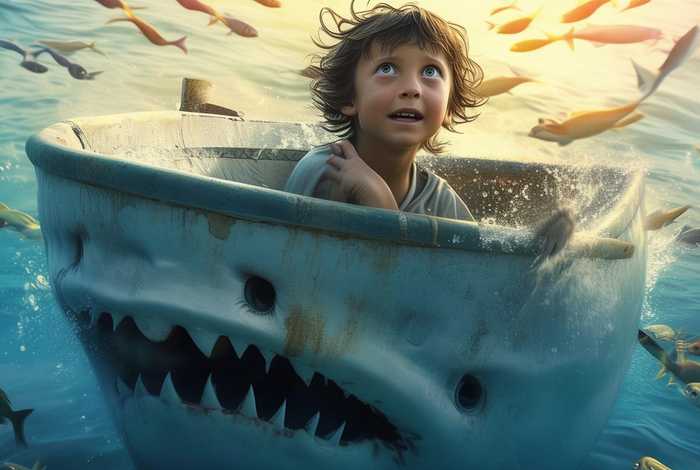 儿童故事鲨口余生（鲨口余生故事的读后感）