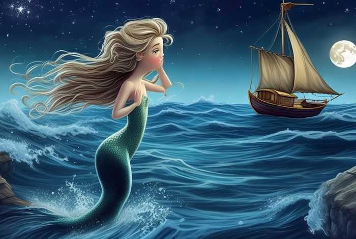 儿童睡前故事英文版美人鱼、美人鱼故事英文短版