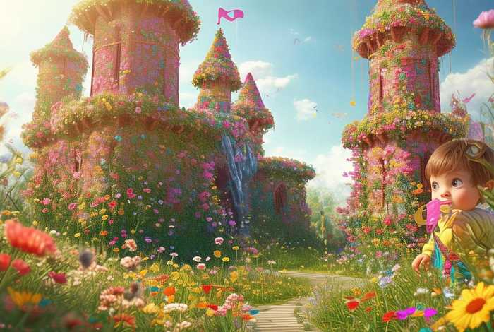 儿童花朵城堡故事书（花朵城堡作文）