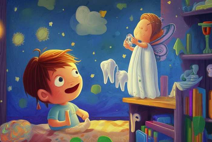 儿童睡前小故事换乳牙；换牙小故事简笔画