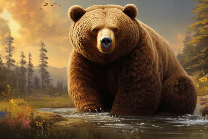 brown bear的故事；英语故事brown bear