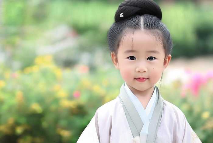 儿童古装图片，儿童古装发型简单发型图片