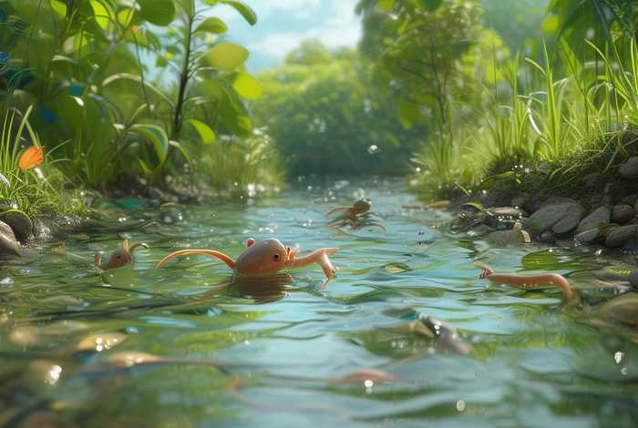 the tale儿童故事 - little tadpoles绘本