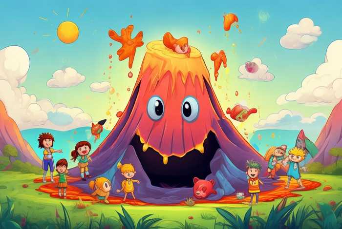 儿童火山绘本故事、有关火山的绘本故事