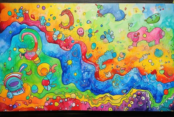 儿童画水粉创意；儿童画水粉创意图片