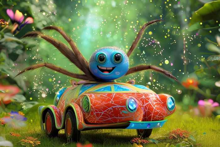 儿童故事蜘蛛车(关于蜘蛛的幼儿故事) 儿童故事蜘蛛车(关于蜘蛛的幼儿故事)