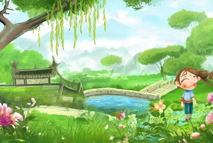 儿童古诗背景图片 幼儿古诗背景图片