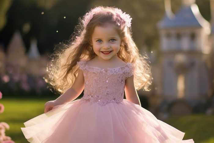 儿童粉色公主裙 儿童粉色公主裙图片