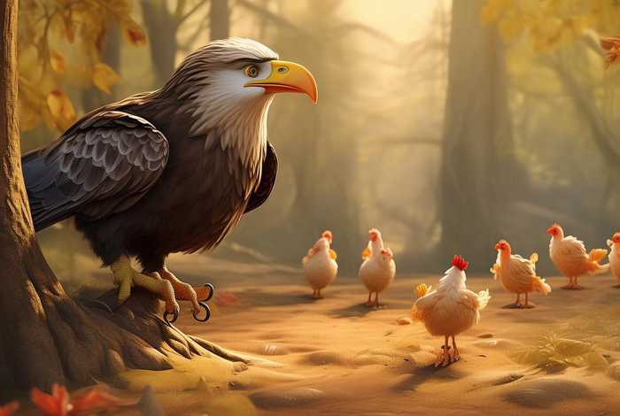 儿童故事老鹰抓小鸡的故事；老鹰抓小鸡的故事 老鹰的故事