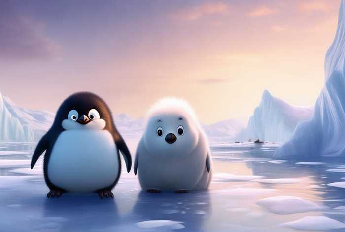 儿童故事小企鹅和北极冰原的奇遇、小企鹅和北极熊的故事什么寓意