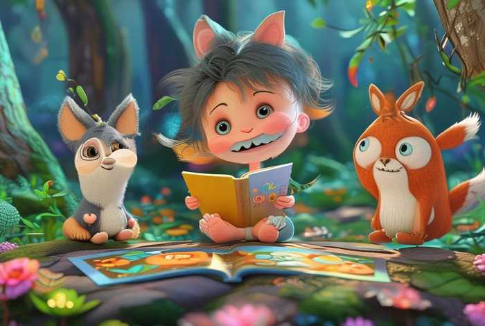 儿童故事插画配图 儿童故事插画图片文字