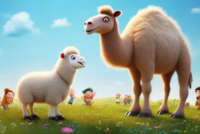 儿童故事大全经典骆驼和羊 - 骆驼和羊的故事,小朋友们可喜欢了