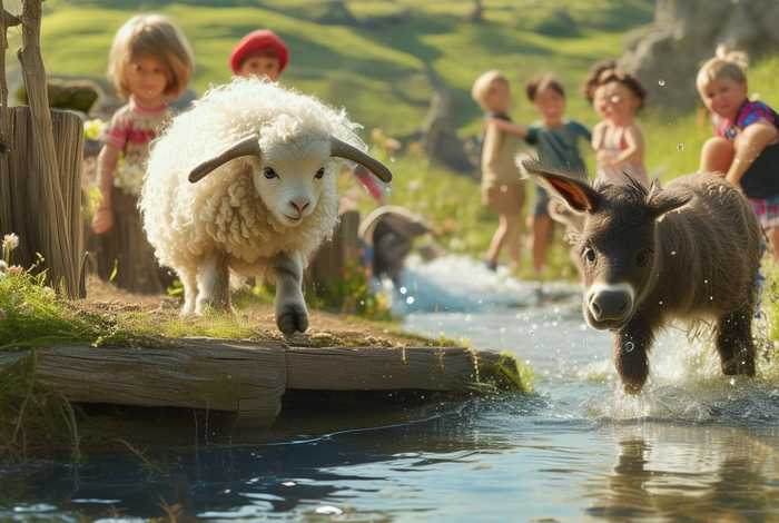 儿童故事在线听mp3小羊过桥、儿童故事在线听免费小毛驴过河