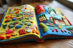 不织布绘本手工自制 - 不织布手工绘本制作