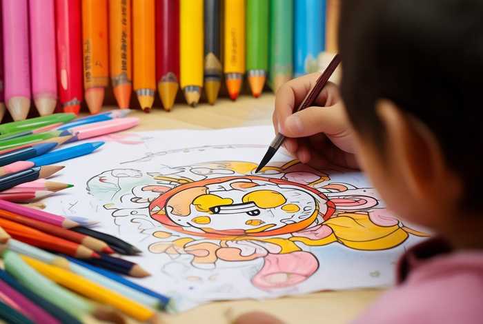 儿童涂色巧虎（儿童涂色巧虎怎么画）