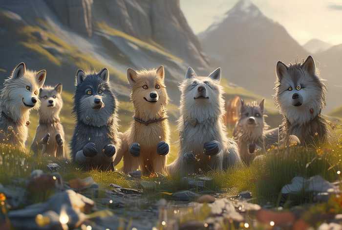 儿童故事七匹狼；励志故事七匹狼的故事