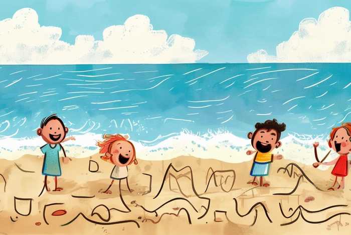 儿童浪花故事绘本、儿童浪花怎么画简笔画