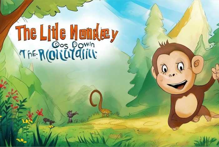 儿童简笔故事绘本小猴子下山 - 小猴子下山的故事 绘本 简笔画