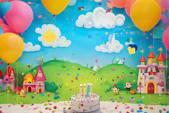 儿童生日投屏背景图、儿童生日投屏背景图片 儿童生日投屏背景图、儿童生日投屏背景图片