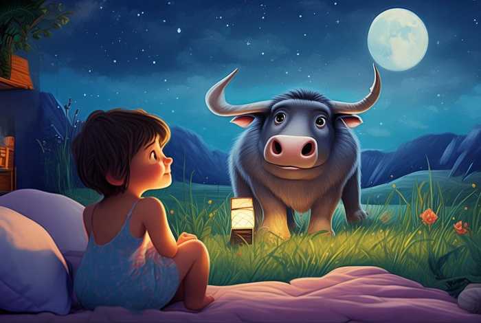 儿童睡前故事全集聪明的水牛；睡前故事大全 聪明的水牛