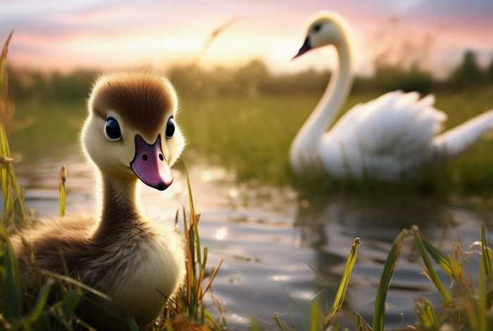 丑小鸭变小天鹅的故事，讲丑小鸭变天鹅的简短故事