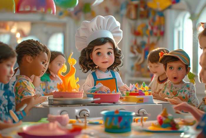 儿童厨师故事书 - 幼儿园厨师的故事