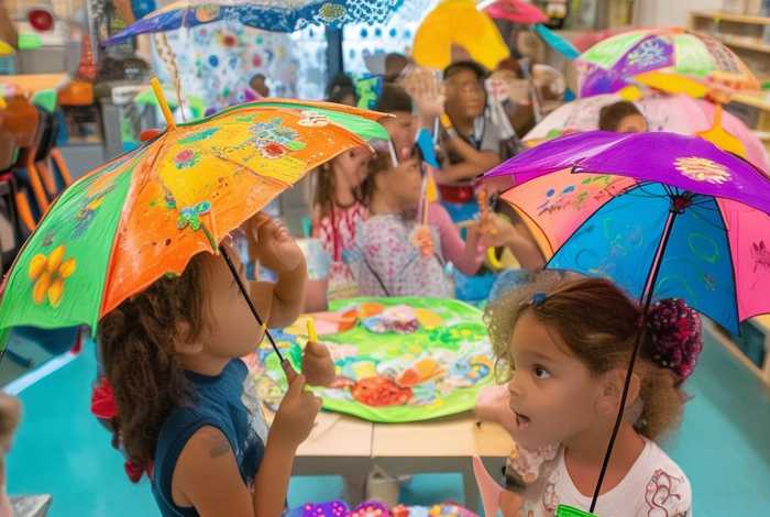 儿童故事 小花伞 - 小花伞的节日故事活动教案