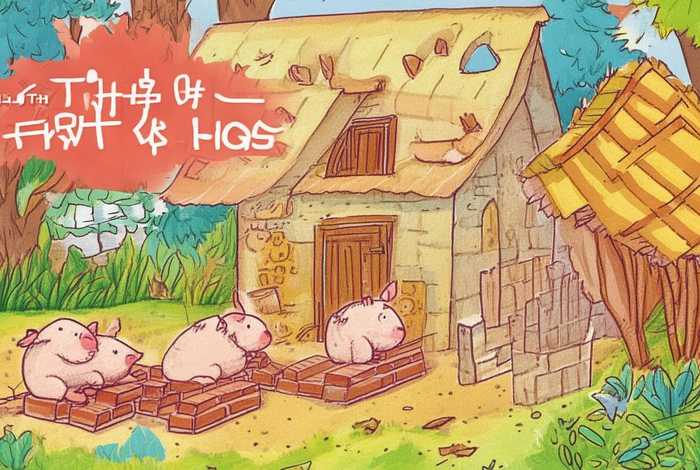 儿童英语故事三只小猪英语版 英语版的三只小猪故事(带有中文)