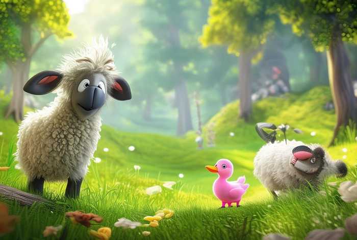 儿童故事大全小羊和小鸭、幼儿故事小羊和狼视频
