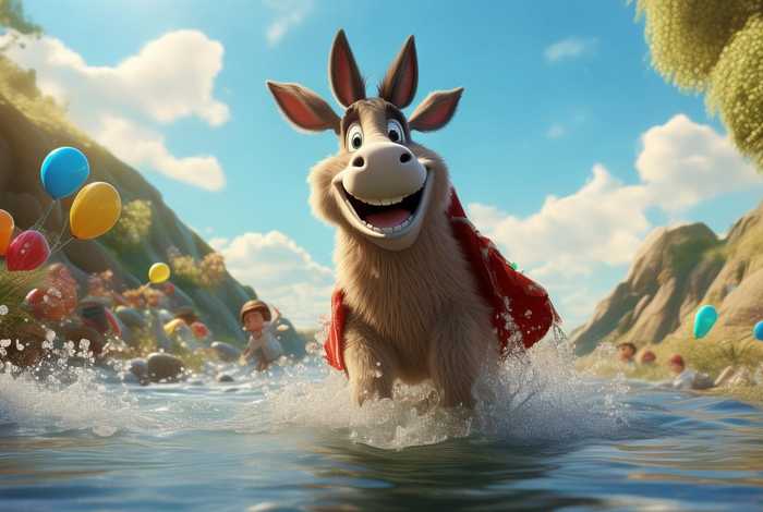 儿童故事驴子过河 - 幼儿故事驴子过河