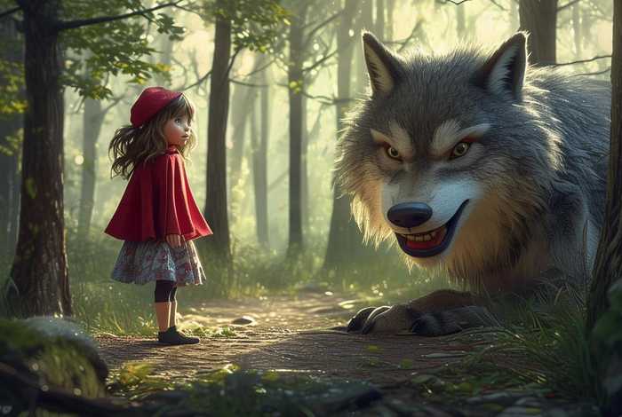 儿童故事大灰狼与小红帽（少儿故事大灰狼与小红帽）