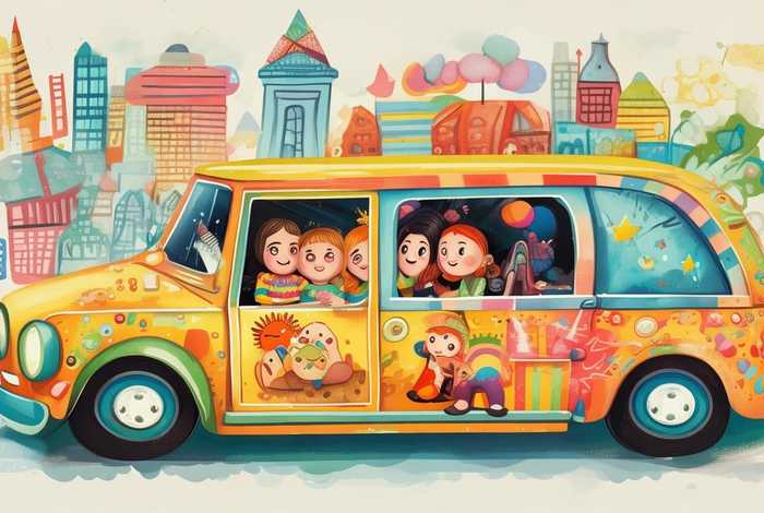 儿童出租车故事（儿童出租车简笔画图片）