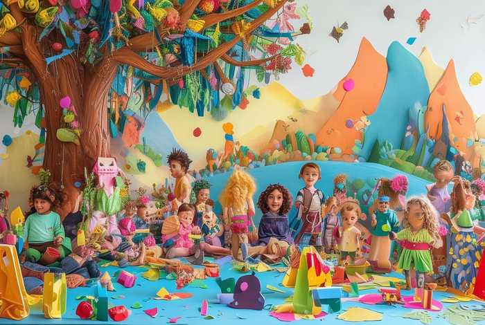 儿童手工故事海报（幼儿故事手工）