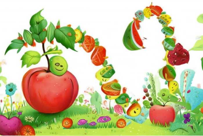 儿童故事绘本《好饿的毛毛虫》，幼儿绘本故事《好饿的毛毛虫》