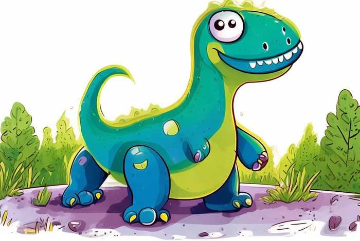 儿童简笔画恐龙；儿童简笔画恐龙三脚龙
